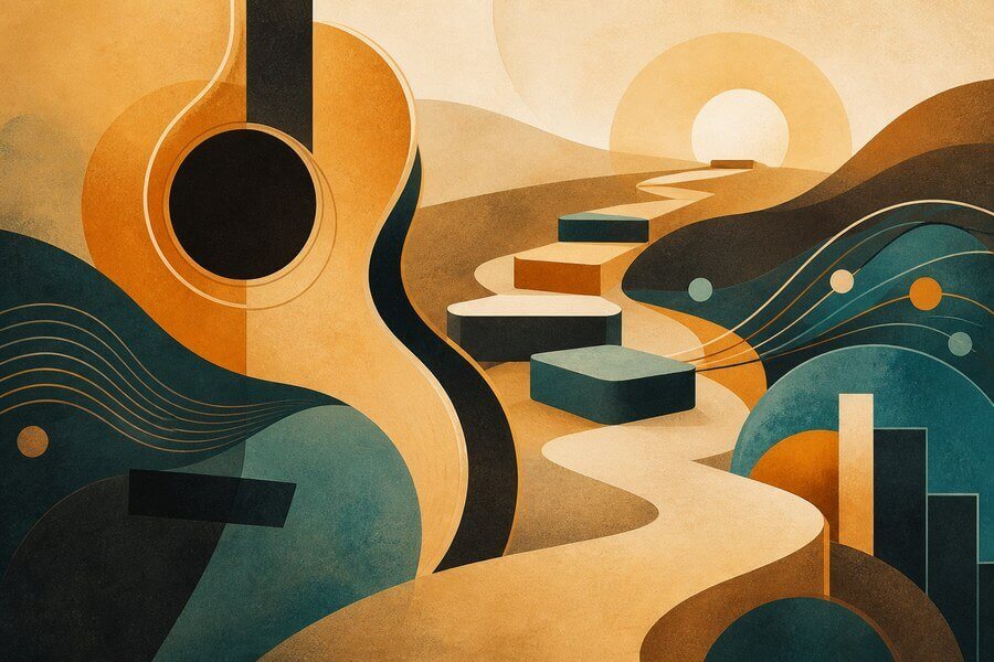 Are Guitar Lessons Worth It for Adult Beginners? Abstract guitar lesson article image for Are Guitar Lessons Worth It for Adult Beginners?