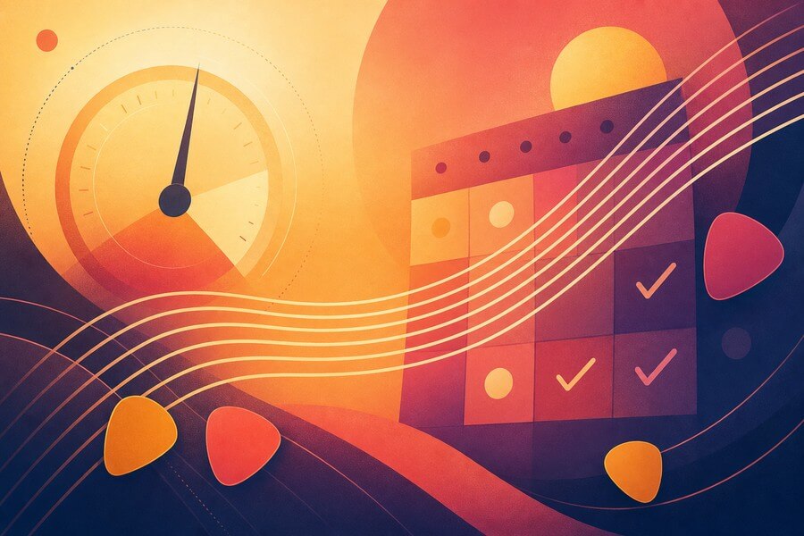 Beginner guitar practice routine