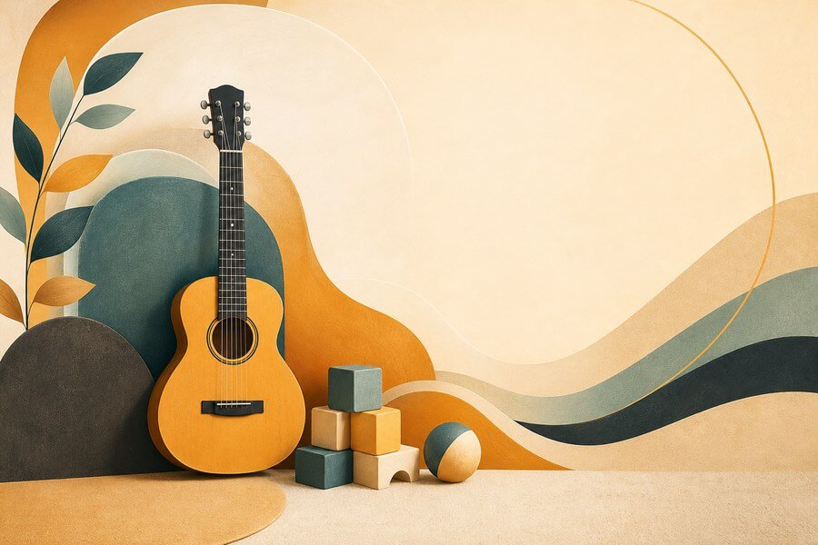 Best Guitar for Children Beginners: A Parent Guide Abstract guitar lesson article image for Best Guitar for Children Beginners: A Parent Guide