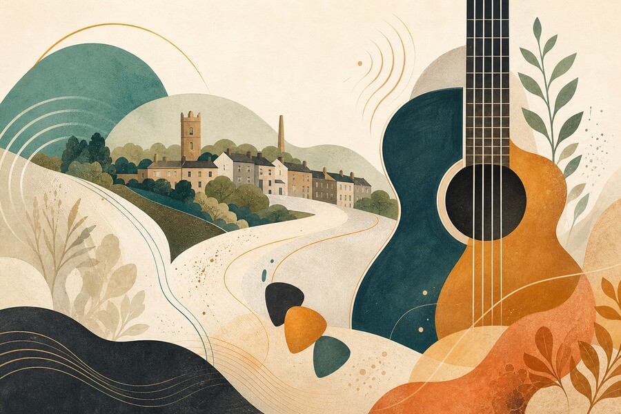 Abstract local guitar lessons in Pudsey and West Leeds image