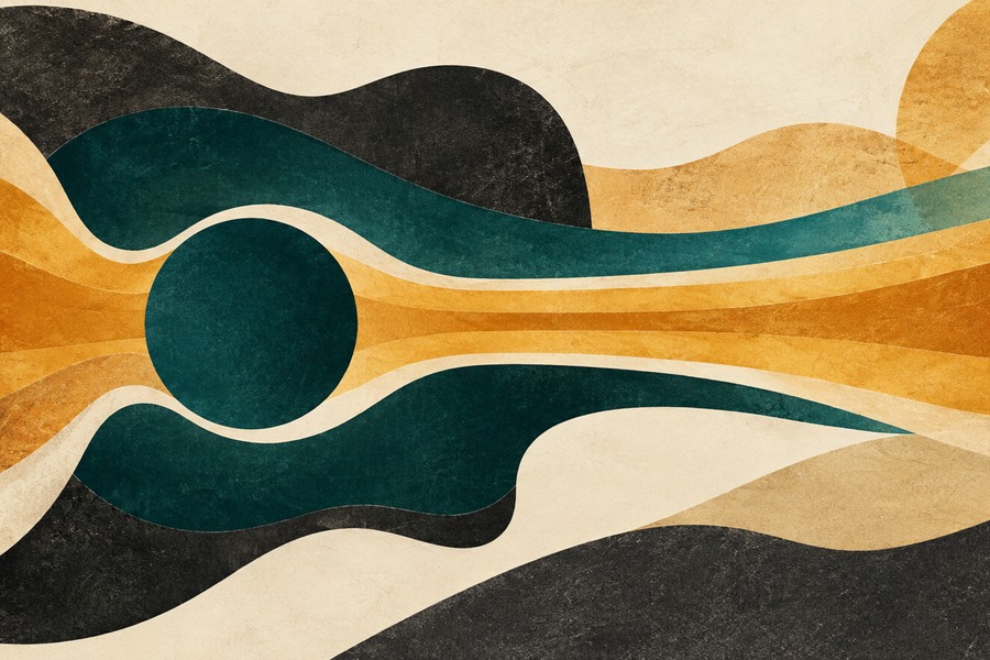 Guitar Modes for Beginners: Hear One Mode Before Learning Seven Abstract editorial illustration for Guitar Modes for Beginners: Hear One Mode Before Learning Seven