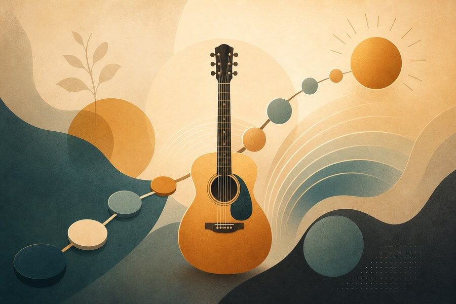 Abstract guitar theory for beginners image