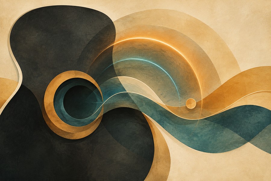 Minor 7th Chords for Beginners: Hear the Softer Colour Abstract editorial illustration for Minor 7th Chords for Beginners: Hear the Softer Colour