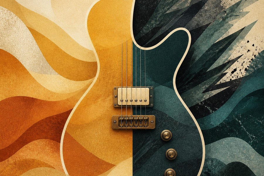 Overdrive vs Distortion for Beginners: Hear and Feel the Difference Abstract editorial illustration for Overdrive vs Distortion for Beginners: Hear and Feel the Difference