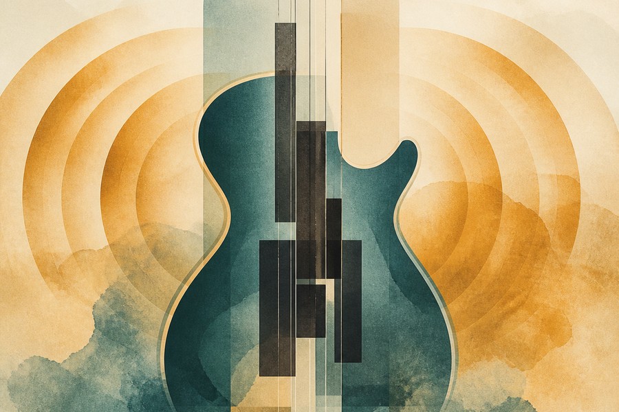 Abstract editorial illustration for Reverb Pedal Settings for Beginners: Add Space Without Losing Clarity