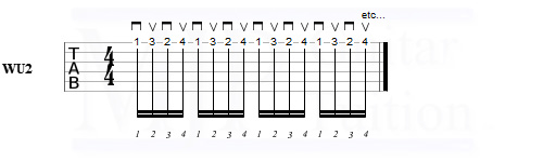 Guitar tab for MJP Guitar Tuition warm up 2