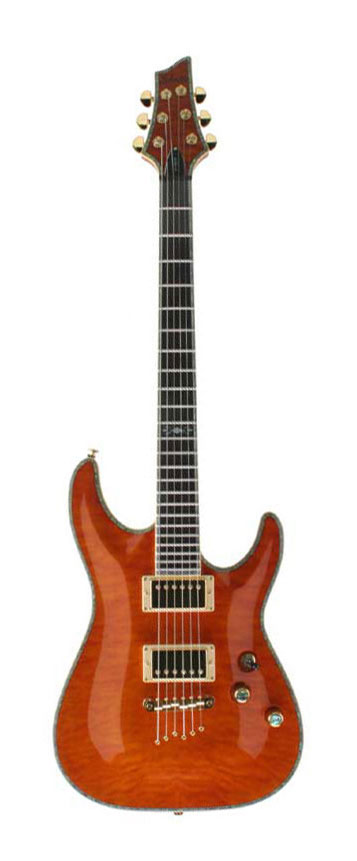 Orange Schecter C1 Elite guitar